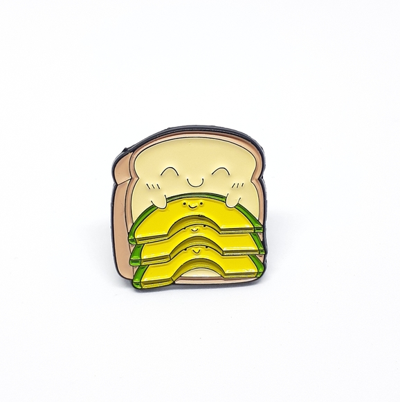 Jewelry - Avocado toast enamel pin